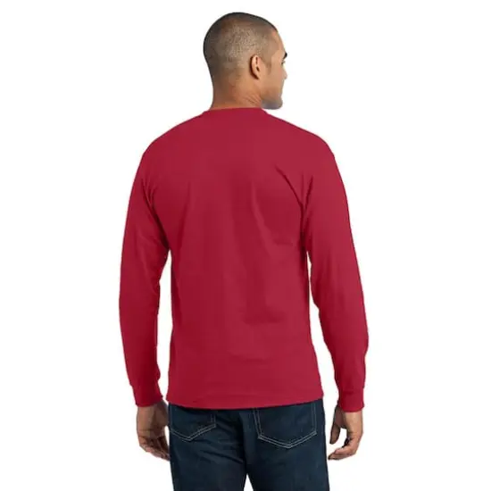 Port & Company&reg; Long Sleeve Adult Core Blend T-Shirt Red {6}
