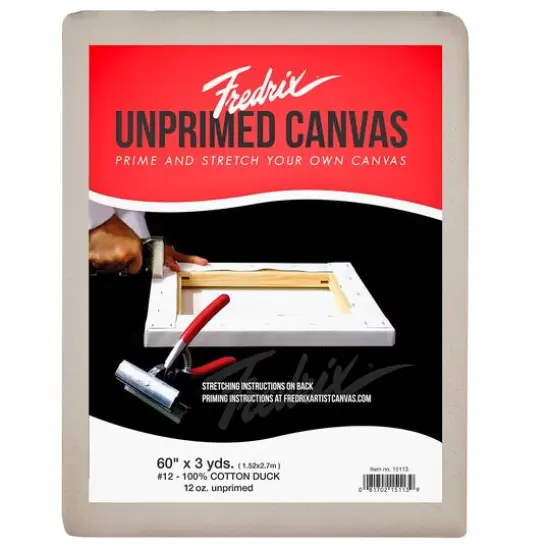 FREDRIX PRO Series #12 12oz. Unprimed Folded Cotton Canvas Blanket {1}