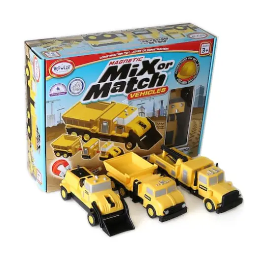 Magnetic Mix or Match Vehicles Construction Set {1}