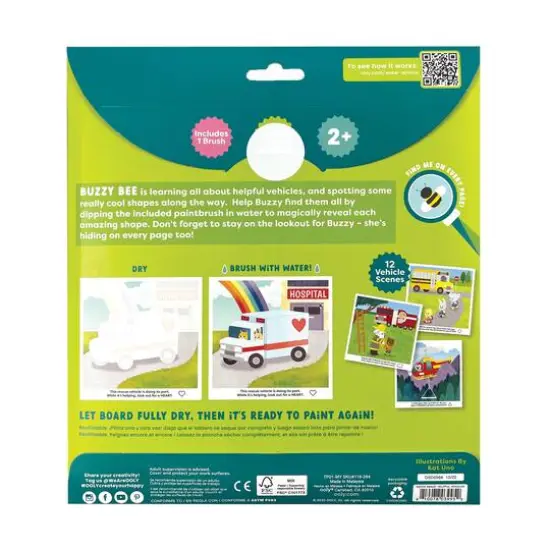 OOLY Water Amaze Helpful Vehicles Water Reveal Boards {3}