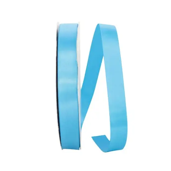 JAM Paper 7/8" x 100yd. Double Face Satin Ribbon Turquoise {1}