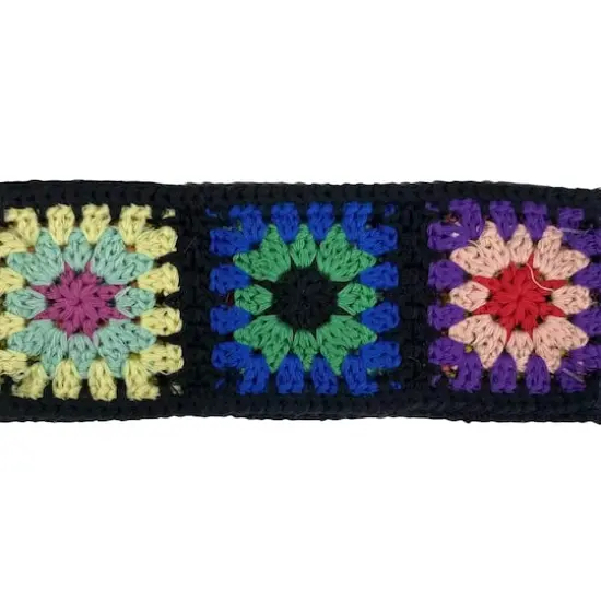 2" Crochet Trim with Panels by Celebrate It&reg; Black {3}