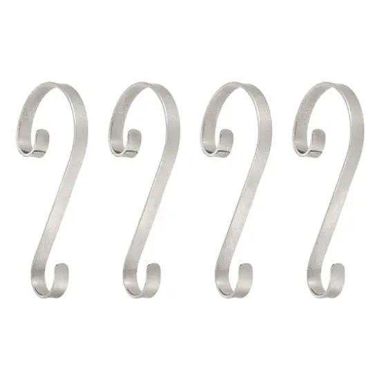 Haute Decor Stocking Scrolls&reg; Glimmer Silver Stocking Holders, 4ct. {1}