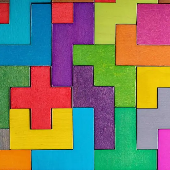 Toy Time 40 Piece Rainbow Pentominoes {6}