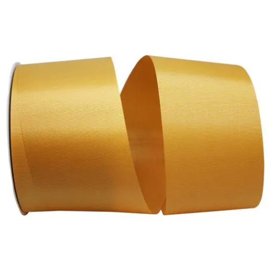 The Ribbon Roll 3" x 50yd. Grosgrain Allure Solid Ribbon Old Gold {1}