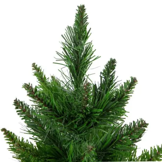 18" Unlit Mini Balsam Pine Medium Artificial Christmas Tree in Burlap Base {5}