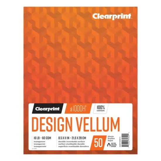 Clearprint&trade; 1000H&reg; Design Vellum Ungridded Pad {1}