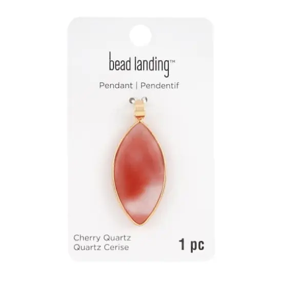 Cherry Quartz Marquise Pendant by Bead Landing&trade; {4}