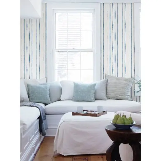 NuWallpaper Blue Indigo Drops Peel & Stick Wallpaper {4}