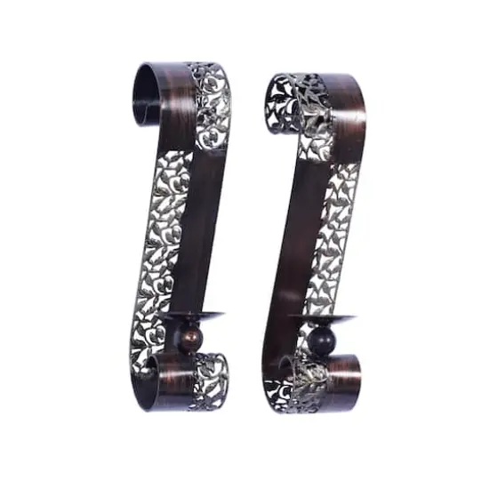 20" Brown Metal Traditional Wall Sconce, 2ct. {3}