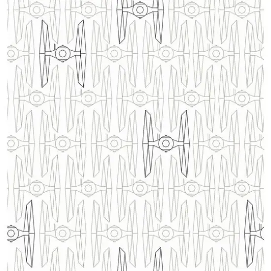 RoomMates Star Wars Tie Fighter Peel & Stick Wallpaper White {1}