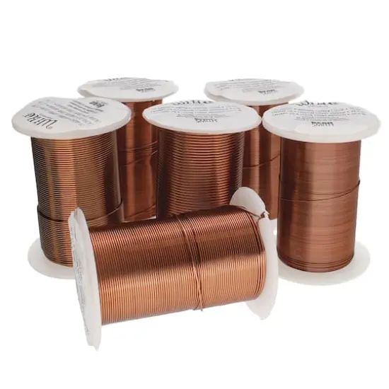 The Beadsmith&reg; Wire Elements&trade; Tarnish Resistant Medium Temper Assorted Gauge Wire Spools, 12ct. Antique Copper {5}