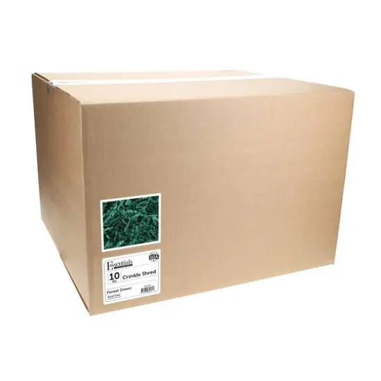 Essentials by Leisure Arts Crinkle Shred Box, 10lb. Forest Green {4}