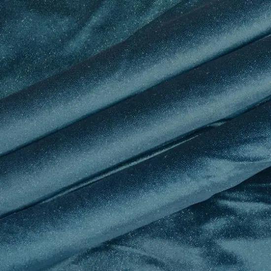 Feldman Emerald Sparkle Stretch Velvet Fabric {1}