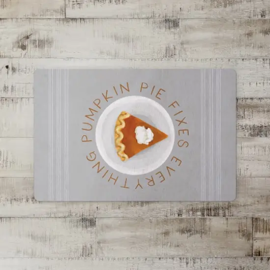 Pumpkin Pie Fixes Everything Floor Mat {3}