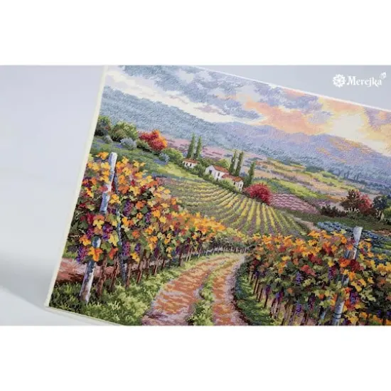 Merejka Vineyard Hill Counted Cross Stitch Kit {3}