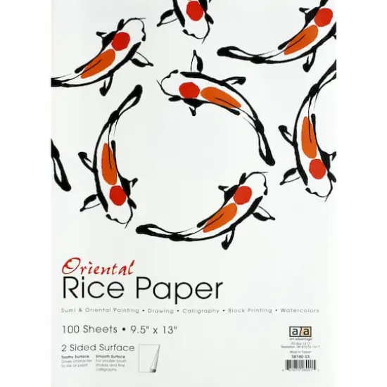 Art Advantage&reg; 9.5" x 13" Rice Paper, 100 Sheets {3}