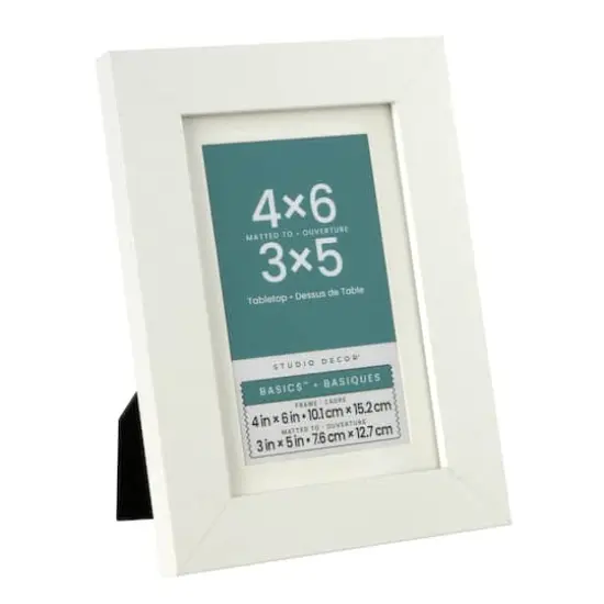 Basics&trade; White Tabletop Frame with Mat by Studio D&eacute;cor&reg; {3}