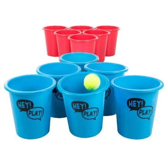 Toy Time Giant Yard Pong Outdoor Game Set {6}