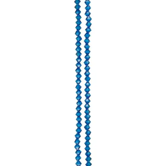 Preciosa Glass Crystal Bicone Beads, 4mm by Bead Landing&trade; Capri Blue {4}