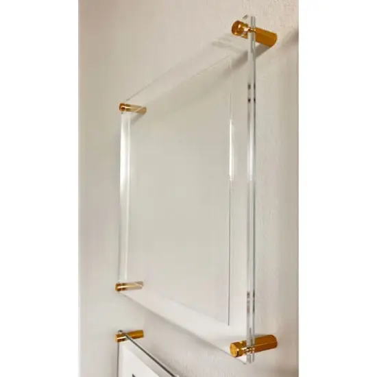 Wexel Art 12'' x 12'' Acrylic Floating Frame for Album Covers with Gold Hardware {3}