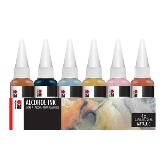 Marabu 6-Color Metallic Alcohol Ink Set {1}