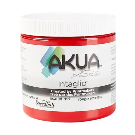 Akua&reg; Intaglio&reg; Ink, 8oz. Scarlet Red {1}