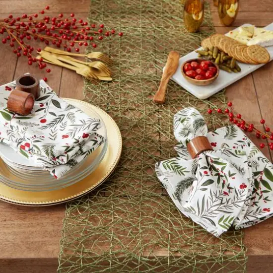 DII&reg; Holiday Sprigs Printed Napkin Set, 6ct. {5}
