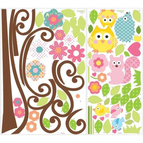 RoomMates Scroll Tree Peel & Stick Wall Decals {3}