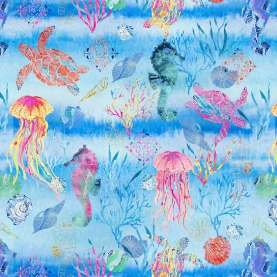 Fabric Editions Sea Critters Cotton Fabric {1}