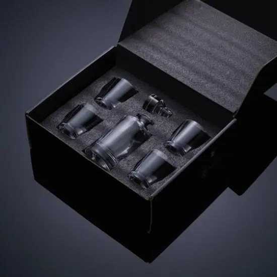 JoyJolt&reg; Carina Whiskey 5-Piece Crystal Decanter Set {6}