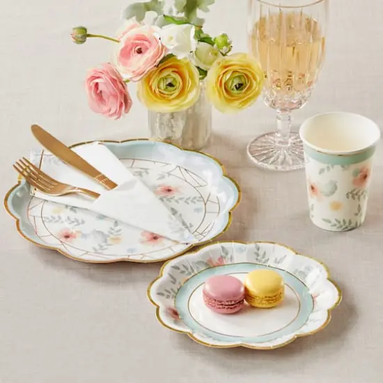 Kate Aspen&reg; Geometric Floral Paper Cups, 32ct. {6}