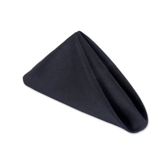 Black Commercial Quality 18" x 18" Napkin Set, 12ct. {3}