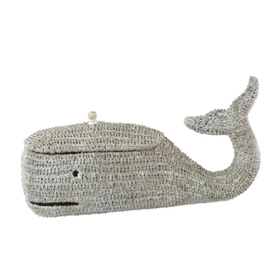 Hello Honey&reg; 24" Bankuan Rope Whale Box with Lid {1}