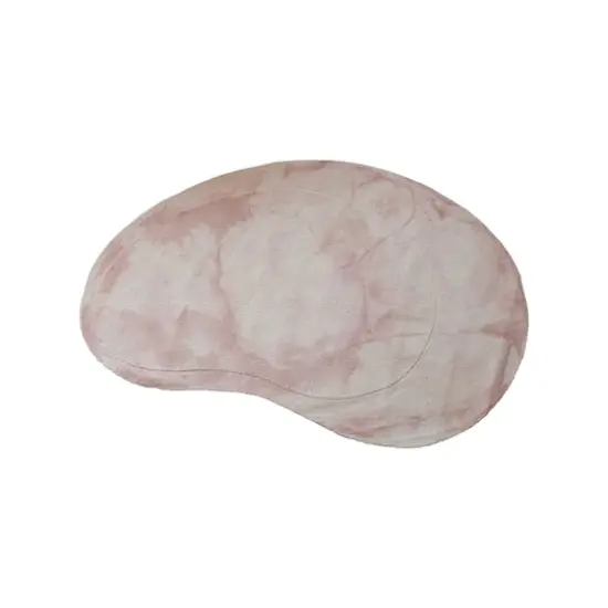 Hello Honey&reg; 5ft. x 8ft. Pink & Cream Wool & Reclaimed Cotton Organic Shaped Rug {1}