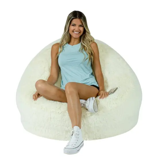 AirCandy Mongolian Faux Fur Inflatable Chair {3}