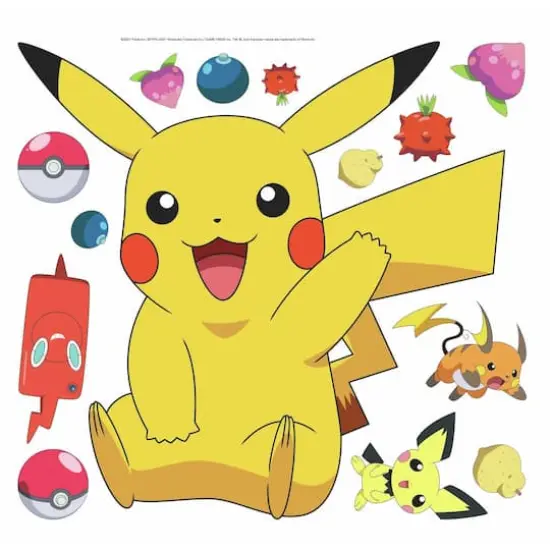 RoomMates Pikachu Peel & Stick Giant Wall Decal {1}