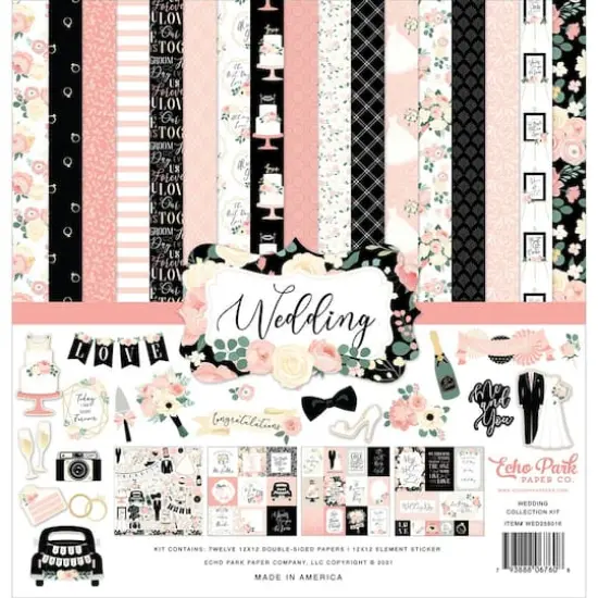 Echo Park&trade; Paper Co. Wedding Collection Kit, 12" x 12" {1}