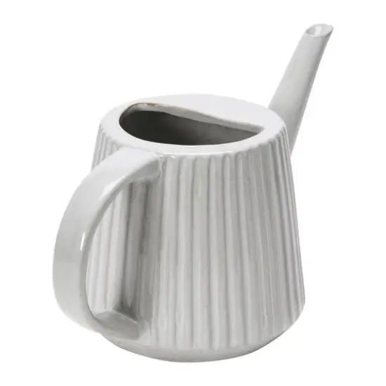 Hello Honey&reg; 5" Quart Stoneware Watering Can with Reactive Glaze Finish {4}