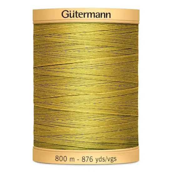 G&uuml;termann Natural Cotton Thread Gold {1}