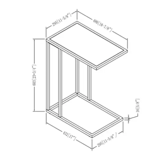 Walker Edison Modern End C Table Multi {8}