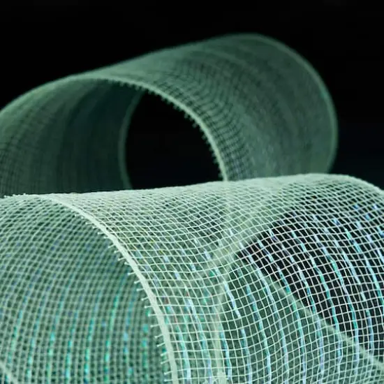 5.5" x 45ft. Mint Mesh Ribbon by Celebrate It&trade; {3}