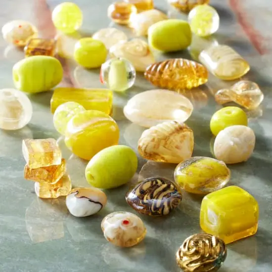 Mixed Lampwork Glass Craft Beads by Bead Landing&trade; Yellow {3}