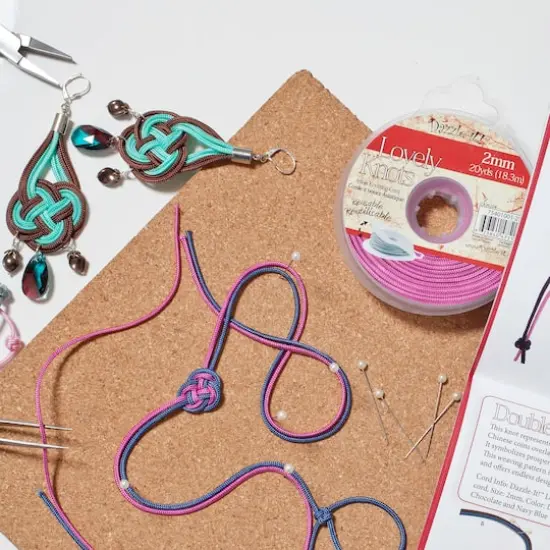 John Bead Lovely Knots 1mm Asian Knotting Cord with Bobbin, 50yd. Silver {5}