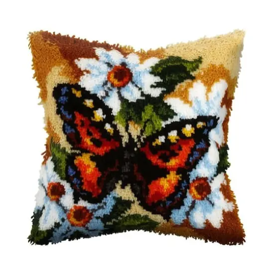 Orchidea Latch hook cushion kit "Butterfly" {1}
