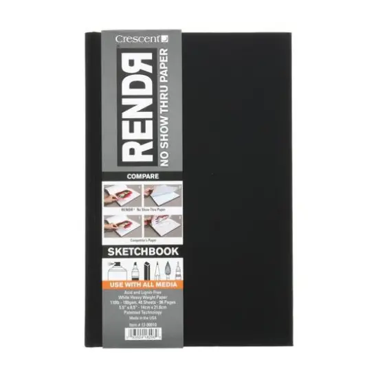Crescent&reg; RENDR Hardcover Sketch Book, 5.5" x 8.5" {1}