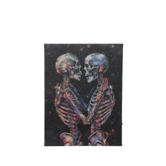 12" x 16" Light Up Skeleton Lovers Wall Art by Ashland&reg; {1}