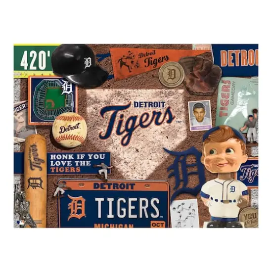 MLB Baseball Retro Series 500 Piece Puzzle Detroit Tigers {5}