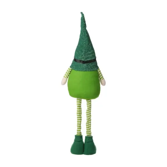 Glitzhome&reg; 40" St. Patrick's Telescoped Fabric Standing Gnome D&eacute;cor {8}
