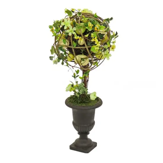26" Flowers & Eggs Ball Topiary {1}